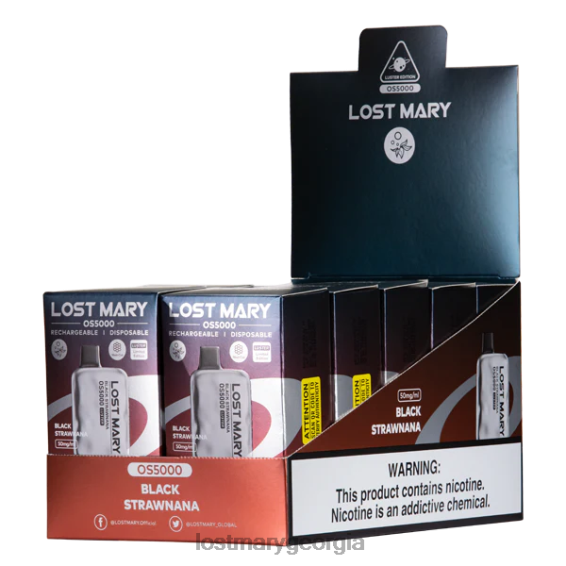 F4XTN11 - LOST MARY vape price - Black Strawnana LOST MARY OS5000 Luster