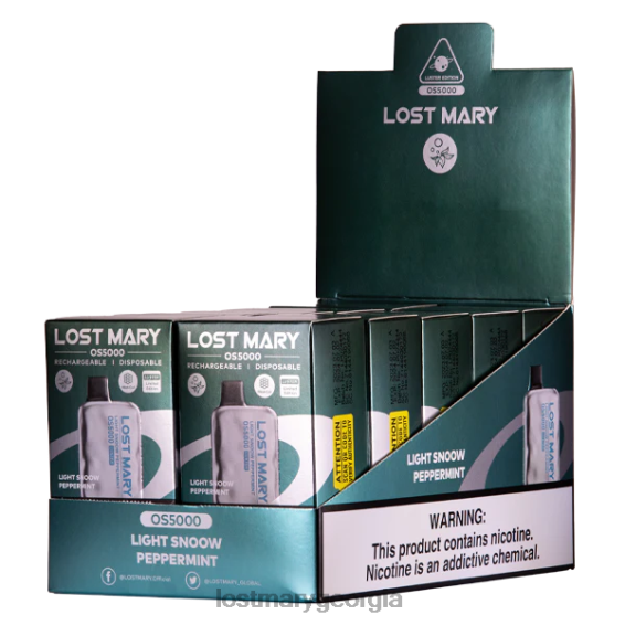 F4XTN44 - LOST MARY flavours ranked - Light Snoow Peppermint LOST MARY OS5000 Luster