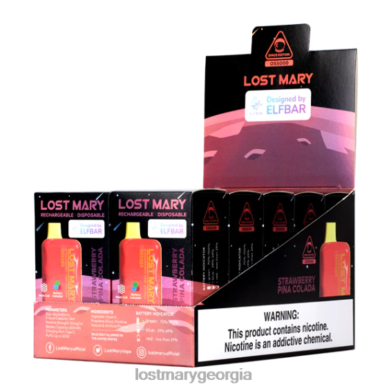 F4XTN70 - LOST MARY vape flavours - Strawberry Pina Colada LOST MARY OS5000