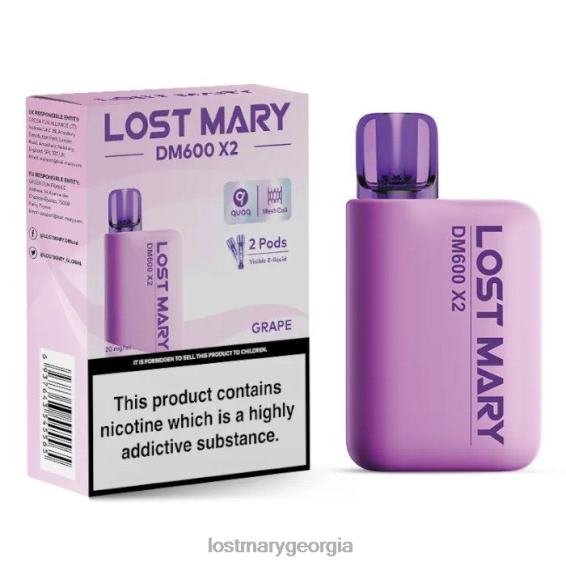 F4XTN192 - LOST MARY vape Georgia - Grape LOST MARY DM600 X2 Disposable Vape
